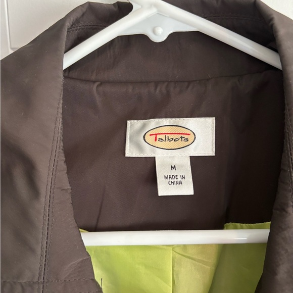 Talbots Brown Trench Coat Lightweight Classic - Picture 10 of 11